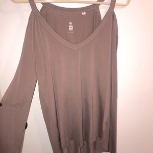 Long sleeve purple shirt